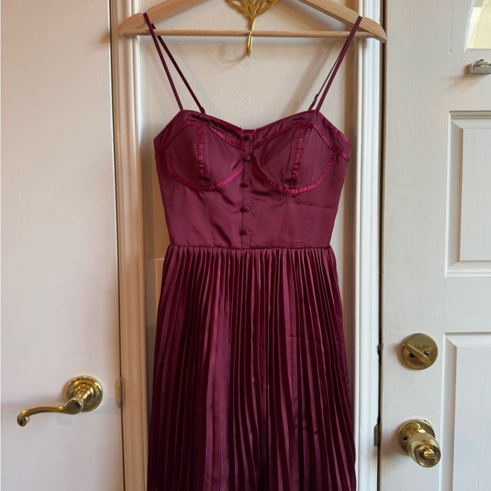 American Eagle Elegant Burgundy Dress